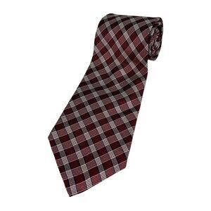 Lauren Ralph Lauren Tie Holiday Red Navy Hand Finished Silk